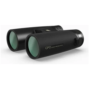 GPO Passion ED 10x42 binoculars in charcoal black, folded view