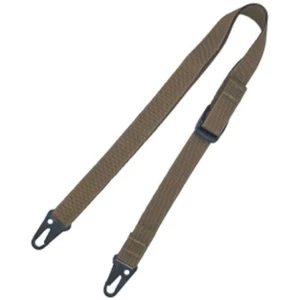 Sport Ridge 1-inch 2-point rifle sling with HK snap hooks in coyote brown