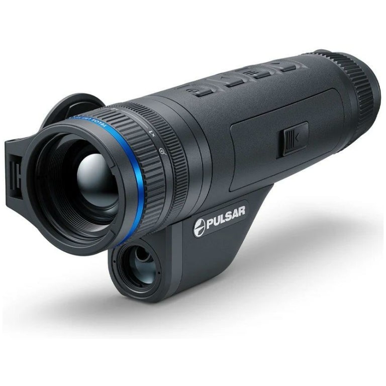Pulsar Telos LRF XQ35 thermal monocular 3-12x35mm 384x288 front view