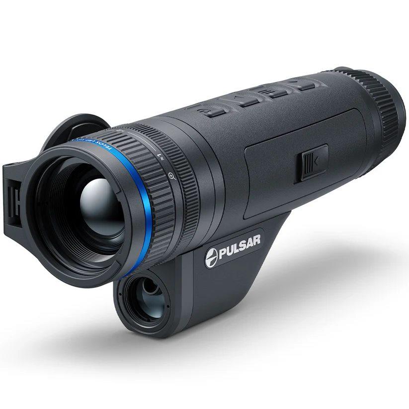 Pulsar Telos LRF XQ35 thermal monocular 3-12x35mm 384x288 front view