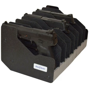 Altus Brands Benchmaster 8-gun pistol rack for organized pistol storage