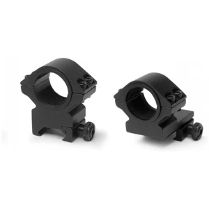 Konus 2-piece steel riflescope rings 1-inch low matte black quick release lever