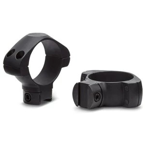 Konus 2-piece 30mm low steel scope rings for airguns and .22 rails, black