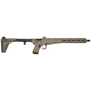 Kel-Tec SUB-2K Gen3 folding 9mm rifle in tan with black metal finish