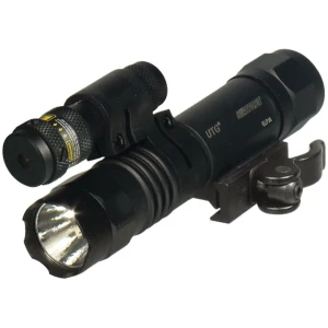 Leapers LED Tactical Red Laser Flashlight Combo, 150 lumens and 640 nm red laser, mounted