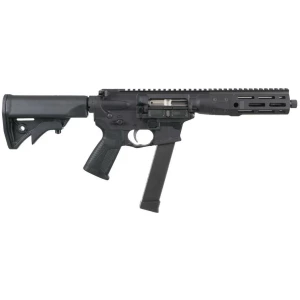 LWRC IC-9 SBR 9mm with 8.5-inch barrel and 27-round magazine in black