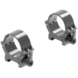 Leupold QRW2 30mm low-gloss quick-release scope rings on cross-slot base