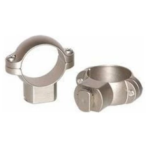 Leupold 49905 Standard 1-inch High Silver scope rings, steel two-piece