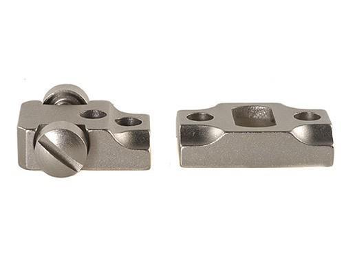 Leupold 2-piece standard steel scope base for Remington Model 7, silver