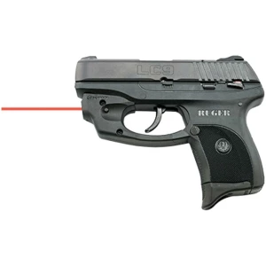 LaserMax CenterFire CF-LC9 red trigger-guard laser sight for Ruger LC9 series, black