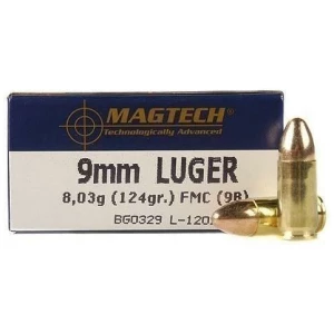 Magtech 9mm Luger 124gr FMJ 50rd box