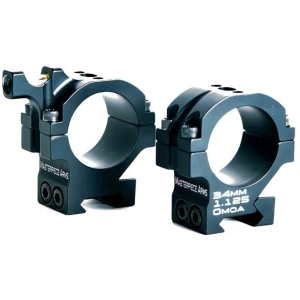 Masterpiece Arms BA Rings 35mm 1.25 inch Black set with built-in level