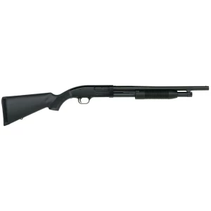 Maverick 88 Security 12 gauge 18.5-inch blued shotgun with black synthetic stock