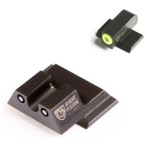 Night Fision Perfect Dot NS Set w/Yellow Front +  Black U Rear Fits S&W M&P Excluding Shield