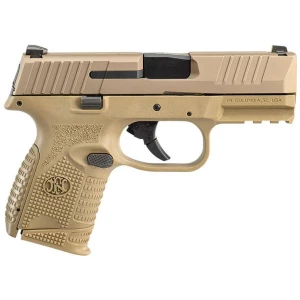FN 509 Compact 9mm Flat Dark Earth 3.7 inch pistol with two 10-round magazines