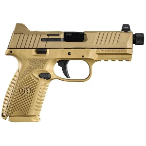 FN 509M Tactical 9mm FDE 4.5-inch threaded barrel bundle with five 10-round magazines
