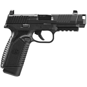 FN 545 MRD Comp .45 ACP pistol, black, optic-ready slide and compensated barrel