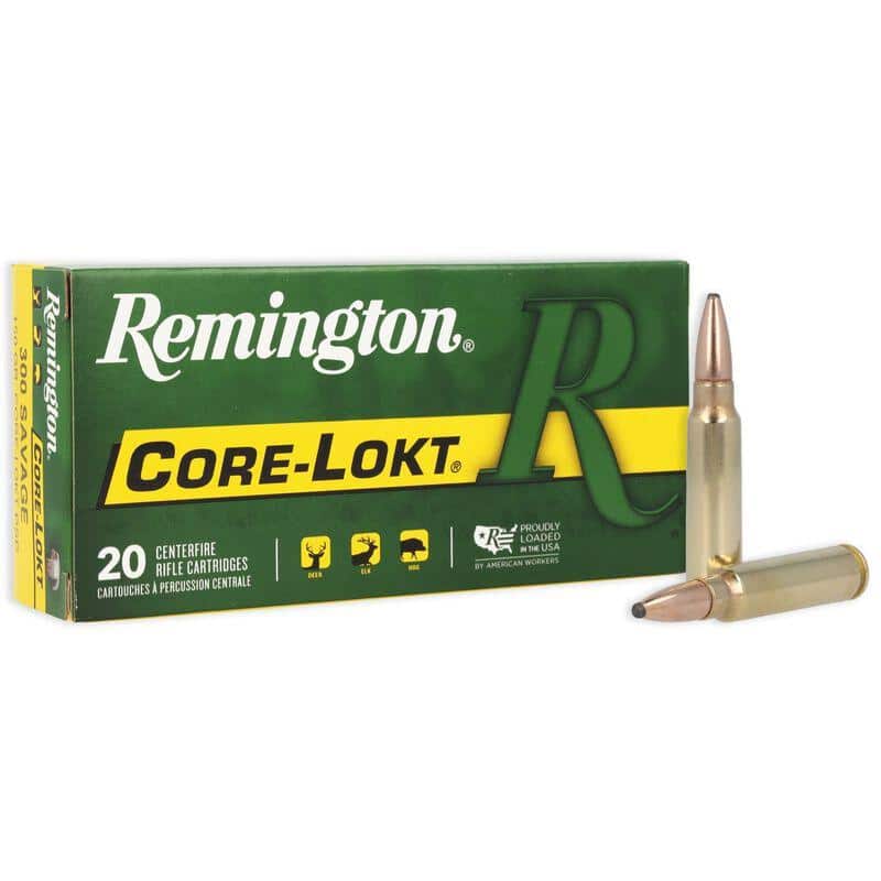 Remington Core-Lokt .300 Savage 150 gr Pointed Soft Point 20-round box