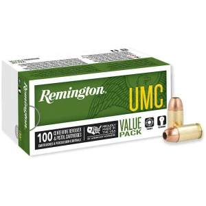 Box of Remington UMC .380 ACP 88 gr Jacketed Hollow Point ammunition - 100 rounds per box