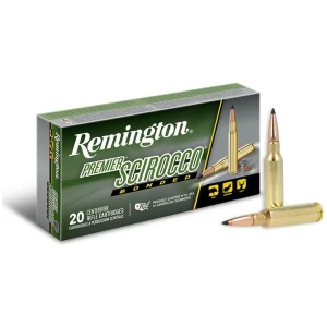 Remington Premier Scirocco Bonded 6.5mm Creedmoor 130 gr box and cartridges