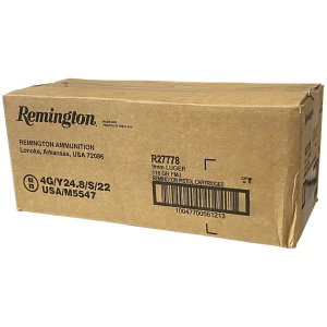 Remington Range 9mm Luger 115gr FMJ ammunition 1000-count case