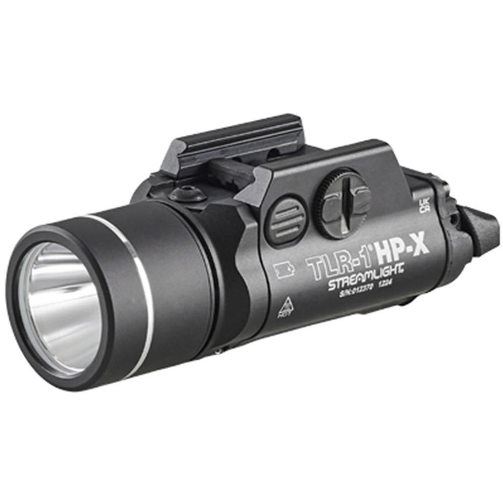 Streamlight TLR-1 HP-X black rail-mounted weapon light front view