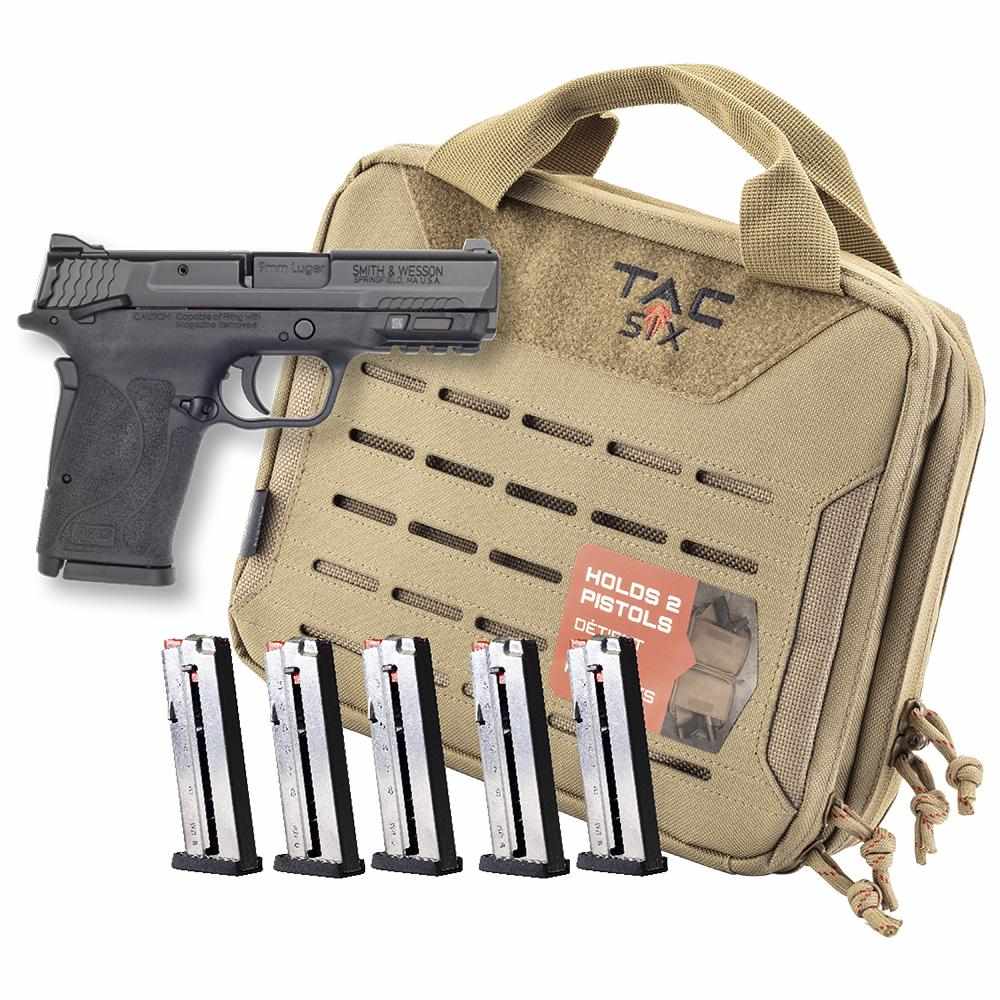 Smith & Wesson M&P9 Shield EZ M2.0 9mm 3.675" barrel black handgun with case