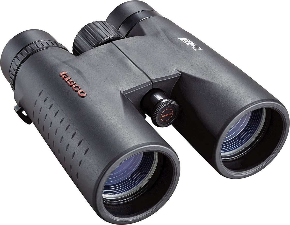 Tasco Essentials 10x42mm Roof Prism Binoculars in black