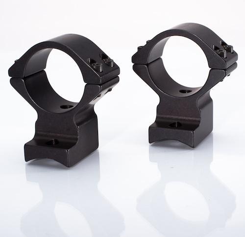 Talley 30mm high rings scope mount for Weatherby Mark V 9-lug black finish
