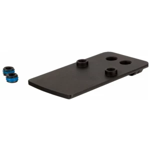 Trijicon RMRcc dovetail mount plate, matte black steel, fits Springfield Hellcat and SIG 938