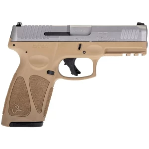 TAURUS G3 full-size 9mm pistol stainless slide tan polymer frame 4-inch barrel