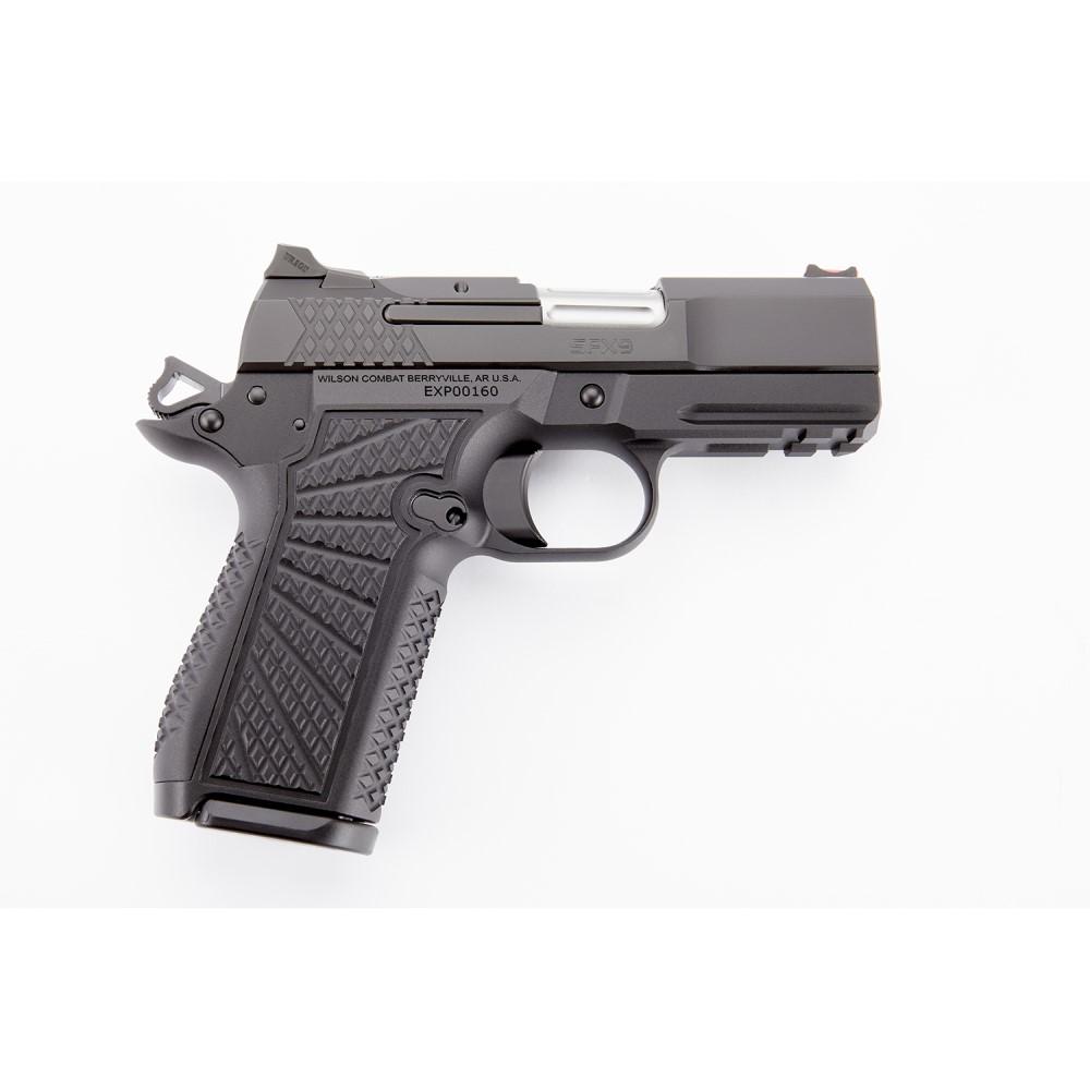 Wilson Combat SFX9 Compact 9mm with 3.25-inch barrel, Black G10 Starburst grip, black DLC finish