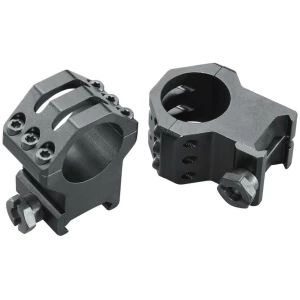 Weaver 6-hole tactical scope rings 1" tube XX-High matte black