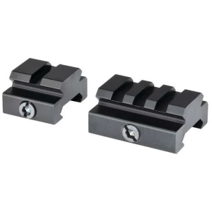 Weaver 2-piece Picatinny riser set, 1/2-inch rise, 6061-T6 aluminum, Type III anodized