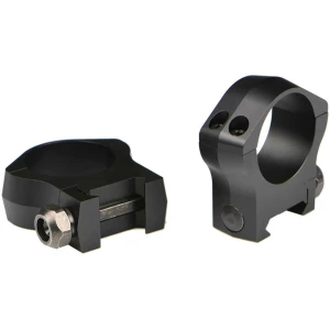 Warne Mountain Tech 1-inch medium Picatinny scope rings, matte black, 7075-T6 aluminum