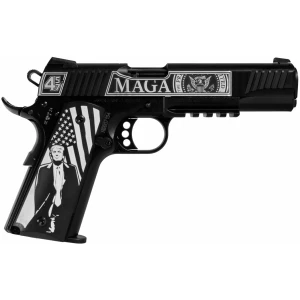 Walther Hammerli Forge H1 'Trump Fight' .22 LR handgun, black frame, 5-inch barrel