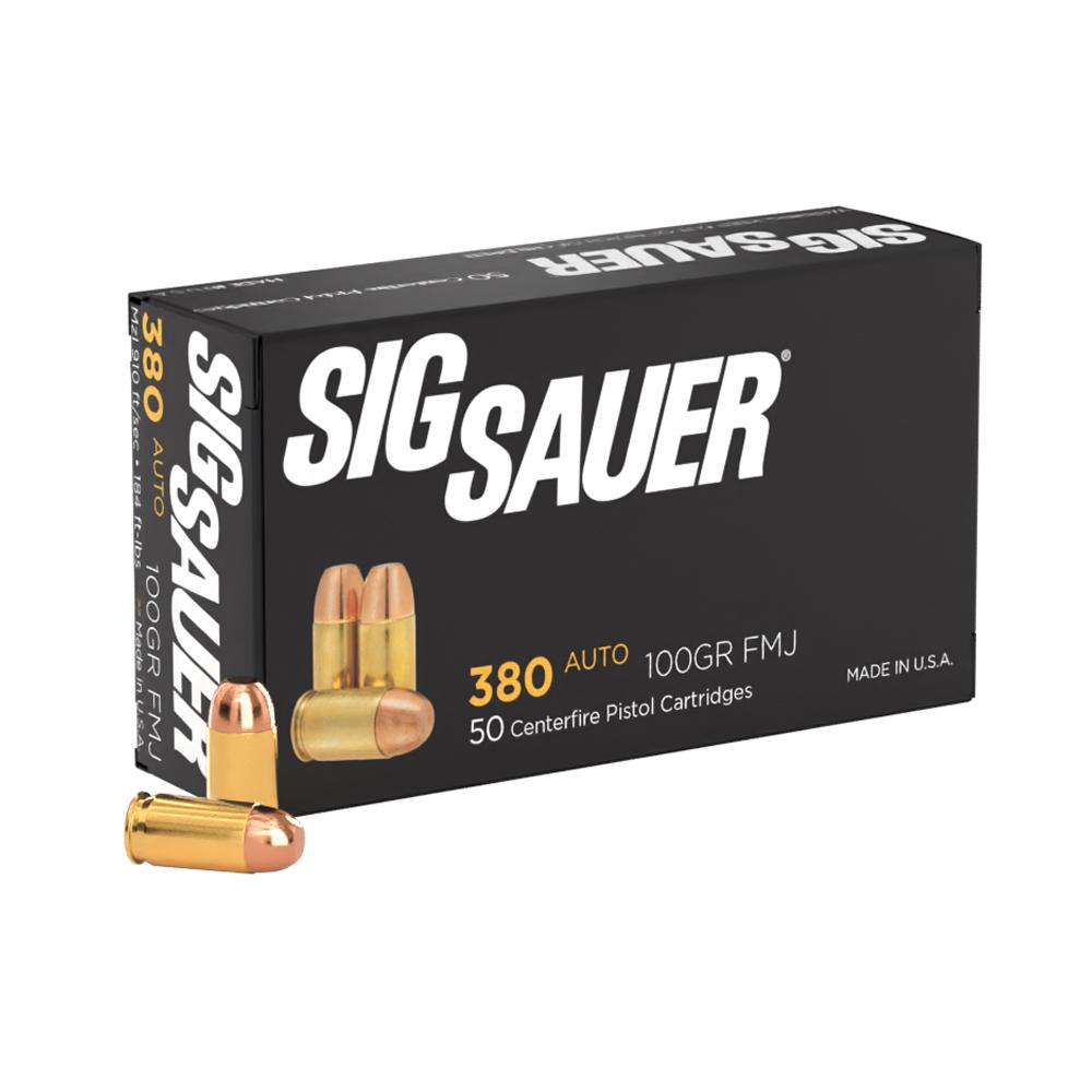Sig Sauer Elite Ball .380 ACP 100 gr FMJ 50 count box