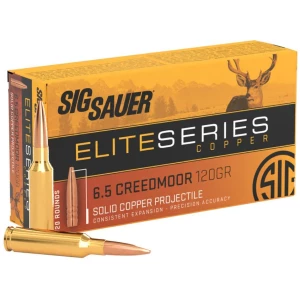Sig Sauer Elite Hunting 6.5 Creedmoor 120 gr ammunition 20-round box