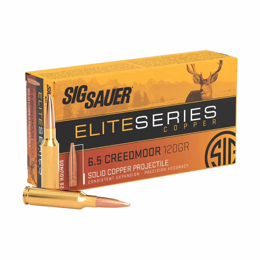 Sig Sauer Elite Hunting 6.5 Creedmoor 120 gr ammunition 20-round box