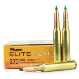 SIG SAUER Elite Hunting .270 Winchester 140 gr Controlled Expansion Tip 20rd box
