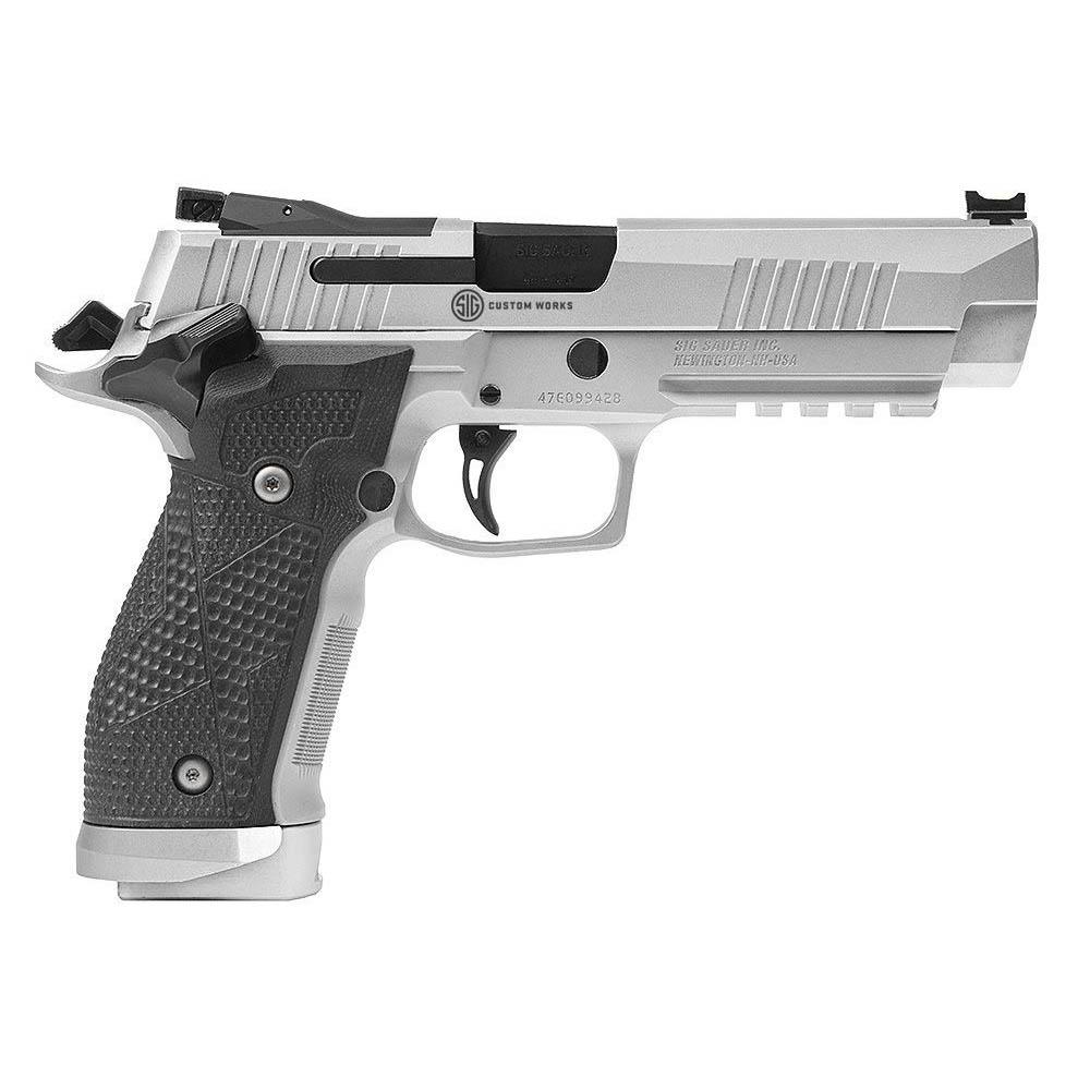 Sig Sauer P226 XFive STAS 9mm 5.0in stainless pistol side view