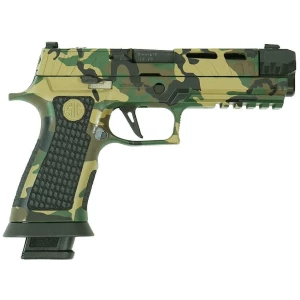 Sig Sauer P320 Spectre Comp 9mm Woodland Camo 4.6 inch TiN threaded barrel