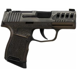 Sig Sauer P365 Gold Bug 9mm 3.1-inch barrel distressed grey slide brown grip