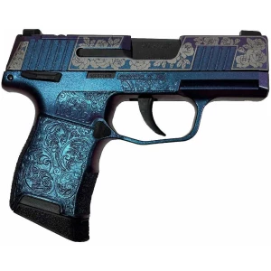 Sig Sauer P365 Guns and Roses Mongoose Purple 9mm 3.1-inch barrel optic-ready handgun
