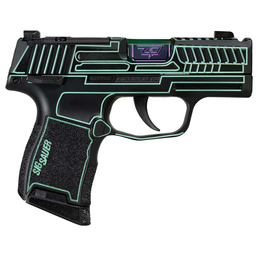 Sig Sauer P365 Outlander Blue Laser 9mm 3.1in handgun with X-RAY3 sights