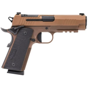 Sig Sauer 1911 XCarry .45 ACP 4.25in Coyote PVD optic-ready pistol with black G10 grips
