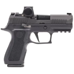 Sig Sauer P320 X-Compact 9mm 3.6in Black with ROMEO-X reflex sight and two 15-round magazines