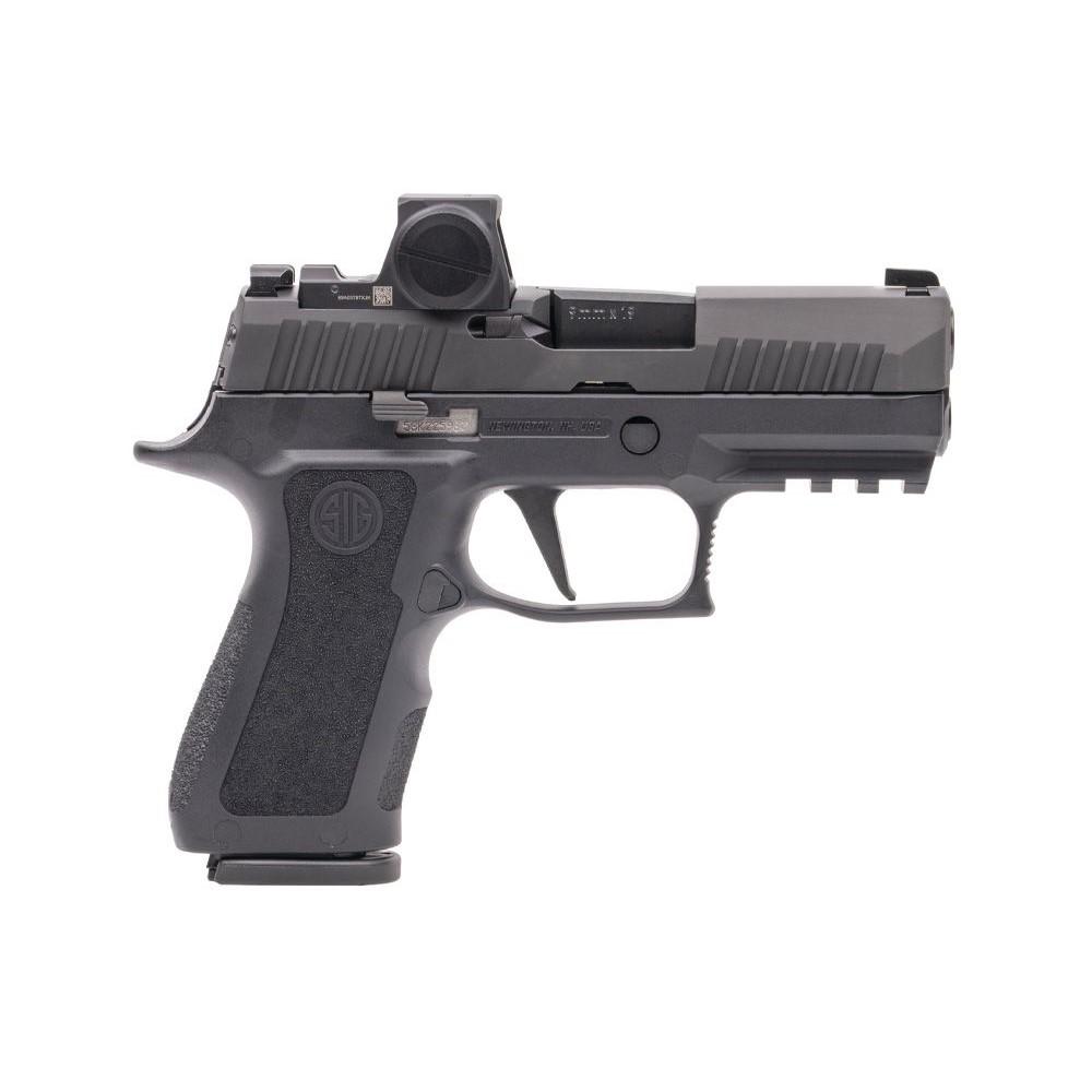 Sig Sauer P320 X-Compact 9mm 3.6in Black with ROMEO-X reflex sight and two 15-round magazines