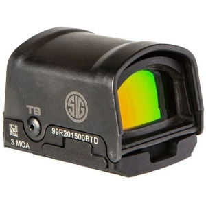 Sig Sauer ROMEO2 1x30mm 3 MOA Red Dot Sight in black with steel shrouds