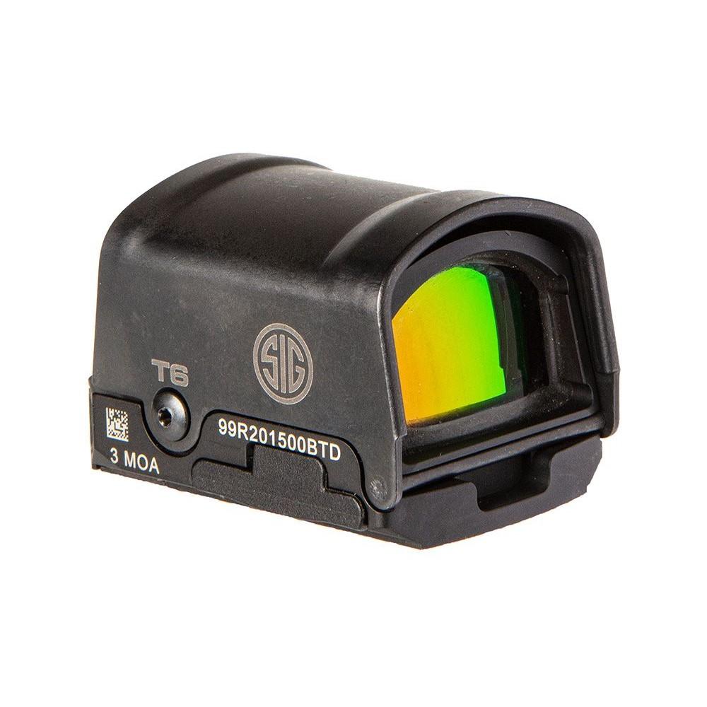 Sig Sauer ROMEO2 1x30mm 3 MOA Red Dot Sight in black with steel shrouds
